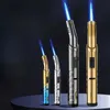 Outdoor Windproof Butane No Gas Lighter Turbo Torch Blue Strong Flame Jet Metal Cigar Kitchen BBQ Welding Jewelry Tools