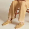 Scarpe eleganti firmate LP per donna mocassini uomo in pelle di cashmere di alta qualità slip on appartamenti casual da donna Designer di lusso scarpe eleganti piatte Scarpe da uomo