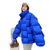 여자 다운 파카 스노우웨어 코트 여성면 재킷 따뜻한 여성 캐주얼 느슨한 겨울 자켓 패딩 복어 파카 외부웨어 231206