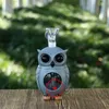 Nouveau style hibou forme coloré silicone fumer bang tuyaux kit portable innovant voyage verre bouteille barboteur filtre tabac poignée entonnoir bol porte-pipe à eau