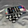 Cell Phone Cases Simple Checkerboard Phone Case For IPHONE 15PRO MAX 14 13 PRO 13 PRO MAX 15 15PLUS 15PRO Acrylic Hard Mobile Phone Cases J231206