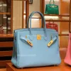 Echt echtes Lederhandbuch Muster Lady Tote Totes klassische Lederbeutel Frauen Designer Lychee Taschen Togo Calf H-Ausschipper-Code Handtasche 30 Hkoe