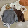 Cardigan IYEAL Spring and Autumn Children's Sweaters Boys Girls Treasure Knitted Retro Pullovers Raglan Jackets Loose Cotton Tops Q231206