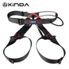 Arnês de escalada Xinda Profissional Cinto de Segurança para Esportes ao Ar Livre Rock Mountain Climbing Harness Suporte de Cintura Metade Sobrevivência Aérea 231205