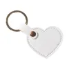 Gros porte-clés en cuir bricolage coeur porte-clés pendentif voiture porte-clés fille sac décoration cadeau porte-clés