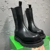 2023 novas botas martin de sola grossa de couro preto botas curtas masculinas de sola grossa botas de fumar botas de couro fino