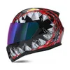 Cascos de motocicleta Casco Doble Lente Cara completa Alta calidad Dot Aprobado Moto Cascos Motociclistas Capacete Racing