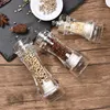 Mills Pepper Grinder-akrylsalt och pepparskakare Justerbar grovhet av Ceramic Rotor Kitchen Accessories 231206