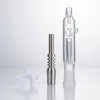 NC018 Hookah Glass Pipe Dab Rig Water Bong Air Hole Reciclar Bubbler Bongs 14mm Quartz Cerâmico Prego