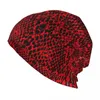 Berretti Modello pelle di serpente Retor Skullies Berretti Cappelli Hip Hop Uomo Donna Berretto da strada Testa calda Avvolgere Cofano Maglieria