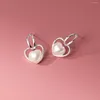 Stud Earrings TOYOOSKY S925 Sterling Silver Love Synthetic Pearl Ear Studs With Elegant Design Sense In Wind Jewelry For Women Gift