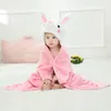 Towels Robes Baby Bathrobe Animal Cartoon Blanket Kids Hooded Toddler Towel born Fox Koala Lion Flannel Baby Bedding Blankets 231204