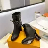 New womens Martin Boots ladies the high heel 10CM short boots low heel sheepskin super star career boots luxury lazy walking dress boots Size 35-42 black and white