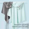 Towels Robes Baby Bathrobe Flannel Cloak Cartoon Boy Girl Ultra-Soft Hooded Spa Robe Bath Towel born Cover-Up Baby Shower Gift 0-3Y 231204