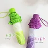 Paraplyer Creative Vegetable Form Paraply Women Anti UV Parasol Fashion Sun Protection Small 231205