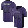 Autres articles de sport Maillot de football personnalisé pour hommes Série violette Personlisée à manches courtes T-shirts athlétiques Haut unisexe 231206