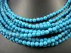 10Strings 18 Inch Long Charming Asina 5mm-6mm Turquoise Beads Necklaces