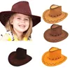 Caps Hats Fashion Simple Kids Cowboy Hat Western Child Cowgirl Halloween Birthday Costumes Accessories Holiday Decorations 231206