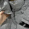 Chalecos para hombres Estación de Europa Houndstooth con capucha Abrigo hinchado Mujeres Abrigos de invierno Abrigos cálidos Ropa exterior Chaquetas de pato blanco Mujer 231206