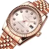 designer horlogehorloges DEERFUN merk heren en dames roestvrijstalen automatische datum quartz niet-mechanisch klassiek horloge