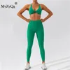 Pantalones de dos piezas para mujer MyZyQg Mujeres 2 piezas Conjunto de yoga Pilate Bra Legging Mujer Fitness Casual Correr Secado rápido Deportes apretados Pantalón de dos piezas