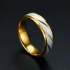 Wedding Rings Unique Wave Pattern Couple For Men Women High Quality Stainless Steel Ring Engagement Jewelry Drop 231205