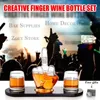 Bar Gereedschap Vinger Glas Wijnfles Set Levert Rode Karaf Beluchter Rock Koeler Whisky Kristal Creatieve Geschenken 231205