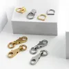 Bag Parts Accessories 1-5Sets Gold Silver Stainless Steel Rectangle Eyelets Hanger Clasp Locks For Women DIY Handbags Shoulder Purse Bags Accessories 231205