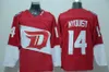 Factory Outlet Herren Detroit Red Wings #14 Gustav Nyquist #30 Osgood #35 Jimmy Howard Rot Weiß Beste Qualität Eishockey-Trikots kostenloser Versand