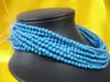 10Strings 18 Inch Long Charming Asina 5mm-6mm Turquoise Beads Necklaces