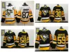 Maillots de hockey Penguins de Pittsburgh 71 Evgeni Malkin 87 Sidney Crosby 81 Phil Kessel