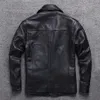 Couro masculino falso couro longo jaqueta masculina couro genuíno vento casaco clássico preto plus size jaqueta de couro casual pano 231205