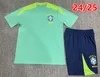 2024 2025 Maillots de football portugais Brésil Paris Mbappe Maillot d'entraînement de football Portuguesa Hommes et enfants 24 25 Kits de maillot de jogging Portugieser survetement