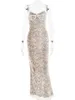 Casual jurken Ahagaga mode-stijl sexy jurk met kanten bandjes en voering elastische strakke kleine moedergevoel vrouwen