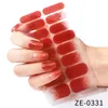 Semi Cured Gel Nail Strips 16 Pcs Extra Long Gel Stickers need UV Lamp and Long Lasting Nail Wraps