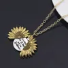 1pc Open able Shaped Pendant Necklace Inspirational Lettering Jewelry Gift for Daughter