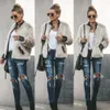 Women's Fur Faux Fur Fur Jackets Fashion Women Faux Fur Coat Biker Streetwear Teddy Bear Pocket Fleece Jacket Zip Up Outwear Women Clothes 231206