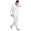 Vêtements de nuit pour hommes Ensemble de pyjamas en satin de soie pour hommes Ensemble de pyjamas de pyjama Ensemble de vêtements de nuit PJS Loungewear U.S.S M L XL 2XL 3XLL 4XL Plus rayé 231206