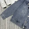 メンズジャケット深Shenzhen nanyou Year Athult Athuter High End Women's Wear Denim Coat Classic Inverted Triangle Label Decoration YBB8