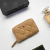 Designer plånbok cc handväska kreditkortshållare vik korthållare myntpåse kvinnor purtes plånbok lammskinn kaviar läder mode klassisk kvinnors stil staket