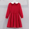 Vestidos de menina Roupas para adolescentes roupas para meninas roupas infantis uniformes escolares de manga comprida roupas infantis colete roupas 6 8 10 12 Y anos 2312306