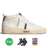 Women Mens Casual Shoes Designer Mid Star White Black Silver Glitter Pink Suede Leather Canvas Sneakers Vintage Italy Brand Paris Platform Jogging Walking Trainers