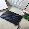 Hoge kwaliteit portemonnee handtassen luxe clutch tassen mode lederen ontwerpers portemonnees damestassen met twee kleuren logo