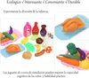 Poppenhuisaccessoires Kinderspeelgoed Keuken Voedsel Sapset Grote verscheidenheid aan groenten en fruit Imitatiespeelgoed voor kinderen 42-delig 231206