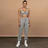 Parada Designer Brand Tracksuits Women's Navel-baring Tank Top Tie-up Trousers Two-piece Sports Fiess Running Suit Jogging Clothes Vest Sweatpants Set