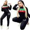 Women's Tracksuits Designer embroidery decoration women's new casual printed sportswear suit Christmas gift