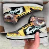 Mode Anime Freizeitschuhe Perfekte Roronoa Zoro J1 Sneakers Italien Männer Frauen High Tops Manga Leder Designer Benutzerdefinierte Paar Animes Striding Sportschuhe Box EU 36-47