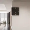 ウォールクロックリビングルーム時計装飾エレガントアートブラックホームホワイトモダンデザインベッドルームキッチンノルディックサート装飾
