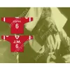 Custom RED THE NOTORIOUS B.I.G. 'POPPA' 6 JUNIOR M.A.F.I.A. HOCKEY JERSEY NEW Top Stitched S-M-L-XL-XXL-3XL-4XL-5XL-6XL