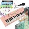 Keyboards Piano 37 Keys Kids Electronic Piano Keyboard 25 / 13 Key Board Organ Education Toys Musical Instrument Children Boy Girl Gifts 231206